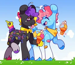 Size: 2740x2367 | Tagged: safe, artist:cocopudu, derpibooru import, oc, unofficial characters only, earth pony, unicorn, image, jpeg