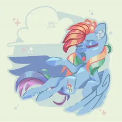 Size: 2822x2822 | Tagged: safe, artist:pastacrylic, derpibooru import, rainbow dash, pegasus, pony, image, jpeg, solo