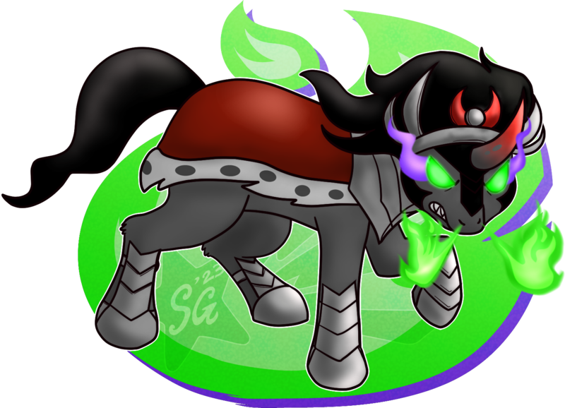 Size: 1508x1090 | Tagged: safe, artist:scorpiogustavo, derpibooru import, king sombra, commission, commissioner:reversalmushroom, image, png, simple background, solo, transparent background