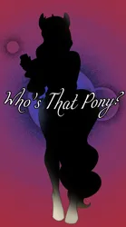 Size: 1000x1800 | Tagged: safe, artist:furryfantan, derpibooru import, anthro, unguligrade anthro, unicorn, female, game, image, jpeg, quiz, silhouette, solo, who's that pony