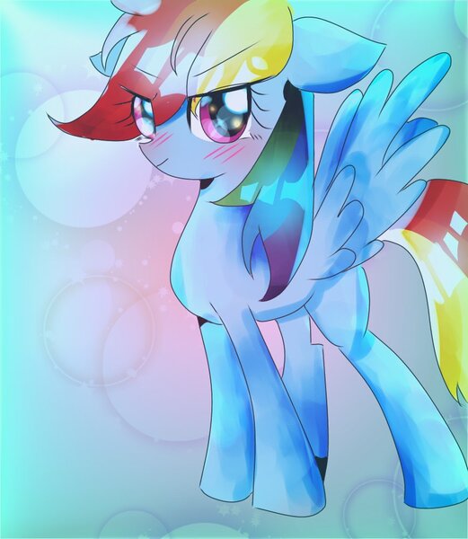 Size: 868x1000 | Tagged: safe, artist:applejack_yokai, derpibooru import, rainbow dash, pegasus, pony, female, image, jpeg, solo