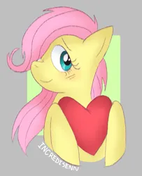 Size: 671x827 | Tagged: safe, derpibooru import, fluttershy, oc, pegasus, pony, blushing, cute, female, filly, filly fluttershy, flowing hair, foal, gray background, green background, heart, image, lineart, png, shading, simple background, sketch, smiling, younger