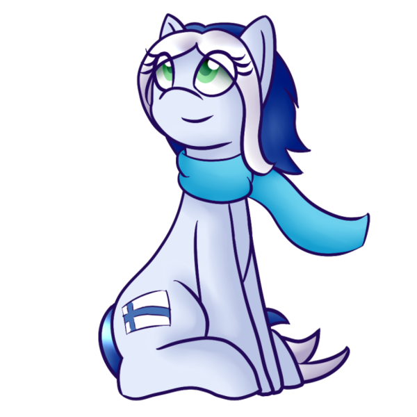 Size: 640x640 | Tagged: safe, artist:ask-ponyvenezuela, derpibooru import, oc, ponified, earth pony, pony, earth pony oc, female, finland, image, nation ponies, png, simple background, solo, transparent background