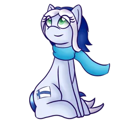 Size: 640x640 | Tagged: safe, artist:ask-ponyvenezuela, derpibooru import, oc, ponified, earth pony, pony, earth pony oc, female, finland, image, nation ponies, png, simple background, solo, transparent background