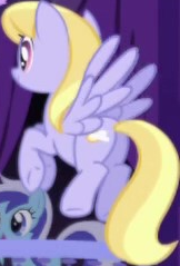 Size: 162x239 | Tagged: safe, derpibooru import, screencap, cloud kicker, pegasus, pony, friendship is magic, background character, background pony, cropped, female, flying, image, mare, png, spread wings, wings