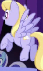 Size: 141x230 | Tagged: safe, derpibooru import, screencap, cloud kicker, pegasus, pony, friendship is magic, background character, background pony, cropped, female, flying, image, mare, png, spread wings, wings