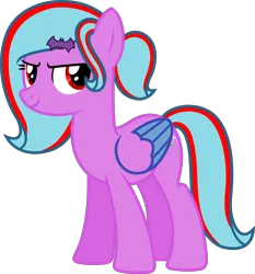 Size: 3756x4031 | Tagged: safe, artist:melodiousmarci, derpibooru import, oc, oc:star beats, pegasus, pony, folded wings, hairclip, image, png, simple background, solo, standing, transparent background, vector, wings