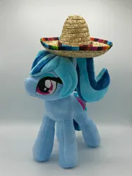 Size: 1536x2048 | Tagged: safe, artist:hibiscusstitch, derpibooru import, sonata dusk, pony, female, hat, image, irl, jpeg, photo, plushie, solo, sombrero