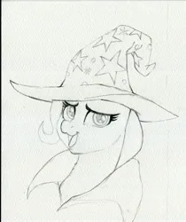 Size: 3408x4055 | Tagged: safe, artist:invalid-david, derpibooru import, trixie, pony, unicorn, boast busters, female, image, jpeg, mare, monochrome, pencil drawing, sketch, solo, traditional art