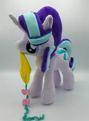 Size: 1506x2048 | Tagged: safe, artist:hibiscusstitch, derpibooru import, starlight glimmer, pony, unicorn, female, image, irl, jpeg, kite, photo, plushie, solo, that pony sure does love kites