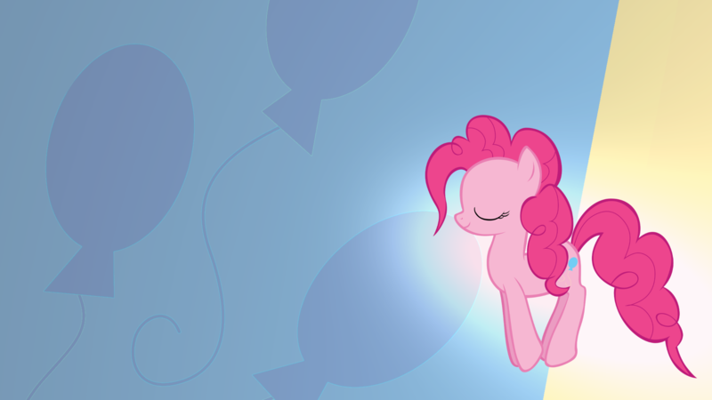 Size: 1920x1080 | Tagged: safe, artist:blackgryph0n, artist:rdbrony16, artist:shelltoon, derpibooru import, edit, pinkie pie, earth pony, pony, cutie mark, eyes closed, female, gradient background, image, jumping, mare, png, smiling, solo, wallpaper, wallpaper edit