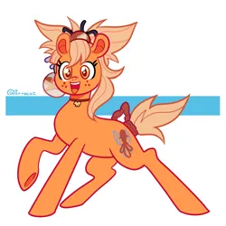 Size: 3000x3000 | Tagged: safe, artist:1racat, derpibooru import, ponified, earth pony, pony, abstract background, genshin impact, image, png, simple background, yoimiya (genshin impact)