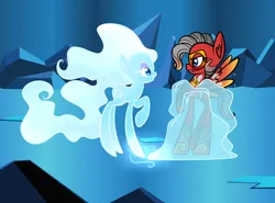 Size: 1024x757 | Tagged: safe, derpibooru import, oc, oc:hot spot, oc:sheer cold, ponified, unofficial characters only, earth pony, ice pony, object pony, original species, pegasus, pony, female, ice, image, jpeg, mare