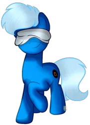 Size: 844x1164 | Tagged: safe, artist:angellightyt, derpibooru import, oc, unofficial characters only, earth pony, pony, base used, blindfold, earth pony oc, image, male, png, raised hoof, simple background, solo, stallion, transparent background