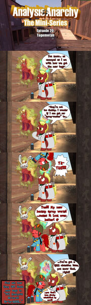 Size: 1024x3429 | Tagged: safe, artist:jasperpie, derpibooru import, oc, oc:firebrand, oc:jasper pie, oc:sweetie bloom, coaltown, comic, graffiti, image, jpeg, max (sam and max), palindrome get, sam and max, team fortress 2, tf2 analysis anarchy