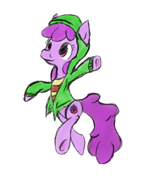 Size: 525x622 | Tagged: safe, artist:phillnana, derpibooru import, berry punch, berryshine, earth pony, pony, clothes, female, hoodie, image, mare, png, sketch, solo