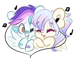 Size: 2732x2048 | Tagged: safe, artist:emberslament, derpibooru import, oc, oc:pony hawk, pegasus, pony, bandage, bandaid, bandaid on nose, chibi, earbuds, happy, image, listening to music, png, shipping