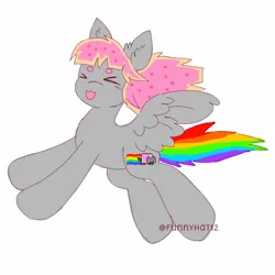 Size: 1500x1500 | Tagged: safe, artist:funnyhat12, derpibooru import, oc, unofficial characters only, pegasus, image, jpeg, nyan cat