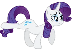 Size: 468x310 | Tagged: safe, artist:stabzor, derpibooru import, rarity, pony, unicorn, .svg available, eyeshadow, female, image, lidded eyes, makeup, mare, outstretched hoof, png, simple background, smiling, solo, standing on two hooves, transparent background, vector