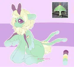 Size: 1979x1795 | Tagged: safe, artist:funnyhat12, derpibooru import, oc, unofficial characters only, insect, moth, mothpony, original species, adoptable, image, jpeg