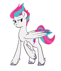 Size: 827x960 | Tagged: safe, derpibooru import, zipp storm, pegasus, pony, colorful, cool, cutie mark, female, g5, image, jpeg, looking at you, mare, simple background, solo, white background, wings