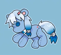 Size: 1405x1280 | Tagged: safe, artist:funnyhat12, derpibooru import, oc, unofficial characters only, earth pony, pony, image, jpeg, plushie, pony plushie, simple background, solo