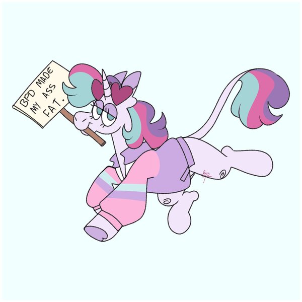 Size: 4096x4096 | Tagged: safe, artist:fizzlefer, derpibooru import, oc, oc:plain sailing, unofficial characters only, pony, unicorn, bipolar, image, jpeg, sign, simple background, solo