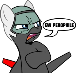 Size: 2335x2235 | Tagged: artist needed, safe, derpibooru import, oc, oc:morgan, unofficial characters only, original species, plane pony, pony, adfx-02 morgan, blue eyes, disgusted, ew gay, frown, image, looking to the right, open mouth, plane, png, sideways glance, simple background, solo, transparent background