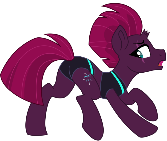 Size: 7407x6263 | Tagged: safe, alternate version, artist:ejlightning007arts, derpibooru import, fizzlepop berrytwist, tempest shadow, pony, unicorn, my little pony: the movie, absurd resolution, bikini, broken horn, butt, clothes, eye scar, eyebrows, facial scar, female, frown, horn, image, looking back, mare, open mouth, plot, png, presenting, raised tail, scar, sexy, showing off, solo, stupid sexy tempest shadow, swimsuit, tail, tempass, two-piece swimsuit