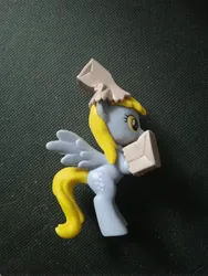 Size: 3120x4160 | Tagged: safe, derpibooru import, photographer:hollyn, derpy hooves, pegasus, pony, bag, clothes, costume, halloween, halloween costume, holiday, image, irl, jpeg, nightmare night costume, paper bag, paper bag wizard, photo, solo, toy