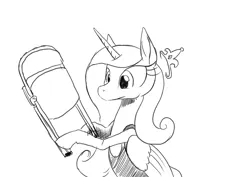 Size: 1000x707 | Tagged: safe, artist:darkhestur, derpibooru import, princess cadance, alicorn, pony, :|, bodysuit, chair, clothes, derpibooru exclusive, female, folding chair, grayscale, hoof hold, image, mare, monochrome, png, simple background, sketch, sports, white background, wrestling