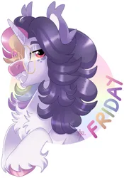 Size: 2871x4096 | Tagged: safe, artist:fizzlefer, derpibooru import, oc, unofficial characters only, pony, unicorn, bust, glasses, image, jpeg, portrait, simple background, solo, white background