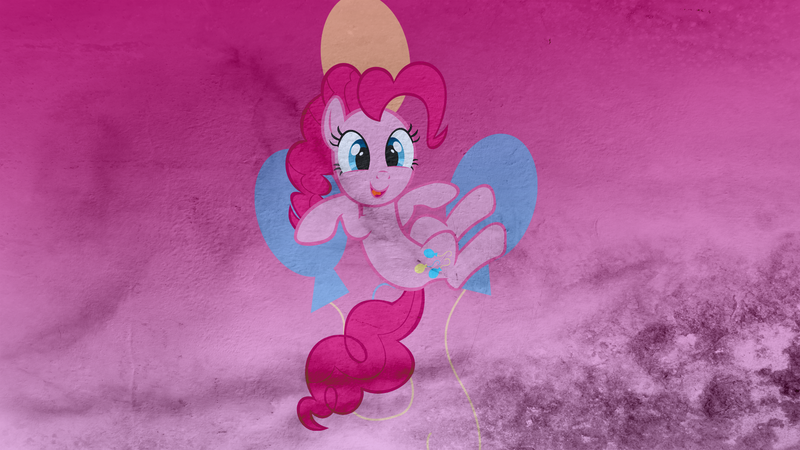 Size: 1920x1080 | Tagged: safe, artist:blackgryph0n, artist:gurugrendo, artist:sir-szengelot, derpibooru import, edit, pinkie pie, earth pony, pony, female, grunge, happy, image, looking at you, mare, open mouth, open smile, png, smiling, smiling at you, solo, wallpaper, wallpaper edit