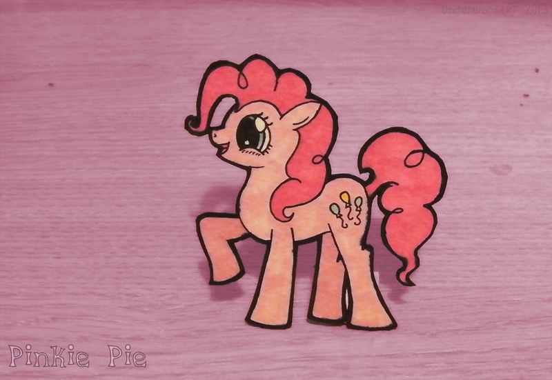 Size: 996x686 | Tagged: safe, artist:underwoodart, derpibooru import, pinkie pie, earth pony, craft, happy, image, jpeg, paperchild, papercraft, photo, traditional art