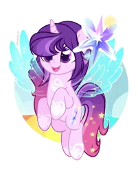 Size: 2328x2898 | Tagged: safe, artist:harmonyvitality-yt, derpibooru import, oc, unofficial characters only, pony, artificial wings, augmented, base used, female, image, magic, magic wings, mare, png, rearing, simple background, smiling, solo, transparent background, wings