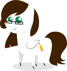 Size: 551x587 | Tagged: safe, artist:sarahstudios11, derpibooru import, oc, unofficial characters only, earth pony, pony, glasses, image, png, pointy ponies, simple shading, solo, vector