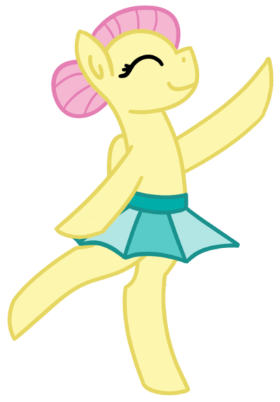 Size: 400x575 | Tagged: safe, artist:fluttershydaily, derpibooru import, fluttershy, alternate hairstyle, bipedal, clothes, dancing, image, png, simple background, smiling, transparent background, tutu