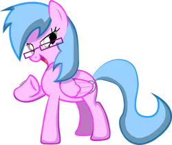 Size: 1024x860 | Tagged: safe, artist:sarahstudios11, derpibooru import, oc, oc:artie brush, unofficial characters only, pegasus, pony, female, glasses, image, mare, pegasus oc, png, shading, solo, vector, wings