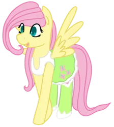 Size: 400x447 | Tagged: safe, artist:fluttershydaily, derpibooru import, fluttershy, equestria girls, clothes, image, png, shirt, simple background, skirt, smiling, spread wings, transparent background, undershirt, wings
