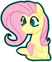 Size: 400x473 | Tagged: safe, artist:fluttershydaily, derpibooru import, fluttershy, fluttershy plushie, image, plushie, png, simple background, smiling, transparent background