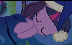 Size: 652x406 | Tagged: safe, derpibooru import, screencap, twilight sparkle, twilight sparkle (alicorn), alicorn, power ponies (episode), image, jpeg, sleeping