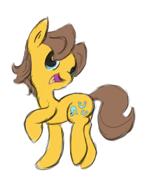 Size: 675x781 | Tagged: safe, artist:phillnana, derpibooru import, caramel, earth pony, pony, image, male, open mouth, png, simple background, sketch, solo, stallion, transparent background