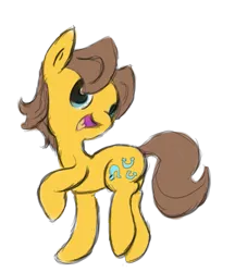 Size: 675x781 | Tagged: safe, artist:phillnana, derpibooru import, caramel, earth pony, pony, image, male, open mouth, png, simple background, sketch, solo, stallion, transparent background