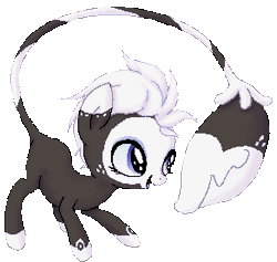 Size: 292x277 | Tagged: safe, artist:ne-chi, derpibooru import, oc, monster pony, original species, piranha plant pony, plant pony, pony, animated, augmented tail, blinking, gif, image, open mouth, plant, simple background, transparent background
