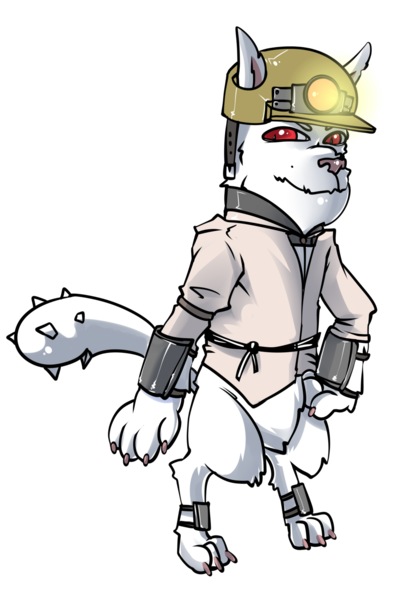 Size: 1280x1920 | Tagged: safe, artist:leastways, derpibooru import, oc, oc:albus, diamond dog, fallout equestria, helmet, image, mining helmet, png