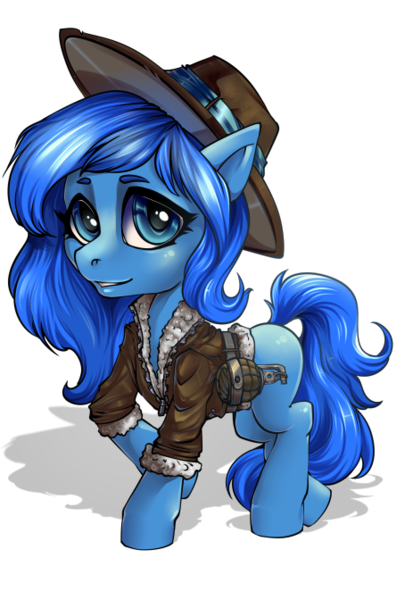 Size: 463x672 | Tagged: safe, artist:leastways, derpibooru import, oc, oc:zap apple, earth pony, pony, clothes, cowboy hat, female, filly, foal, hat, image, jacket, png