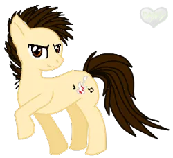 Size: 278x254 | Tagged: safe, artist:tami-kitten, derpibooru import, oc, unofficial characters only, earth pony, pony, image, inside joke, male, png, raised hoof, solo, stallion