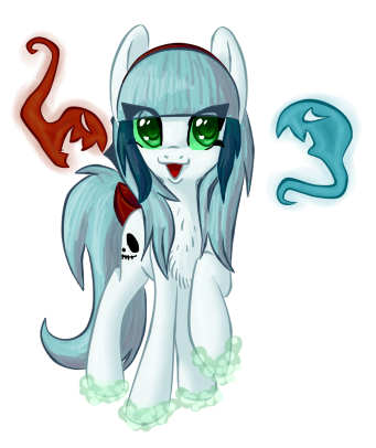 Size: 341x406 | Tagged: safe, artist:tami-kitten, derpibooru import, oc, unofficial characters only, ghost, ghost pony, pony, undead, female, image, looking at you, mare, png, raised hoof, simple background, solo, transparent background