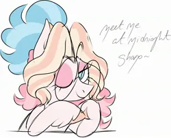 Size: 2493x2015 | Tagged: safe, artist:fizzlefer, derpibooru import, oc, oc:bitter glitter, unofficial characters only, bat pony, pony, glasses, image, jpeg, looking at you, one eye closed, simple background, solo, white background, wink, winking at you