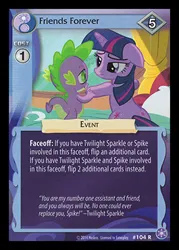 Size: 344x480 | Tagged: safe, derpibooru import, spike, twilight sparkle, magical mystery cure, bed, ccg, crystal games, duo, enterplay, image, jpeg, merchandise, worried